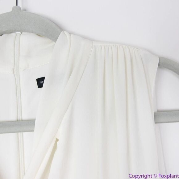 NEW White House Black Market black white colorblock Tie-Detail Jumpsuit, 6 - Picture 11 of 16